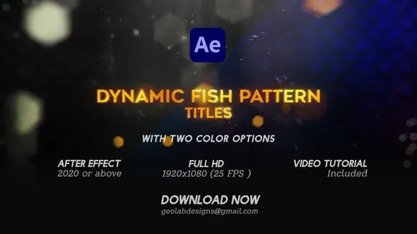 Dynamic Fish Pattern Titles l Aqua Titles 50329409 Videohive