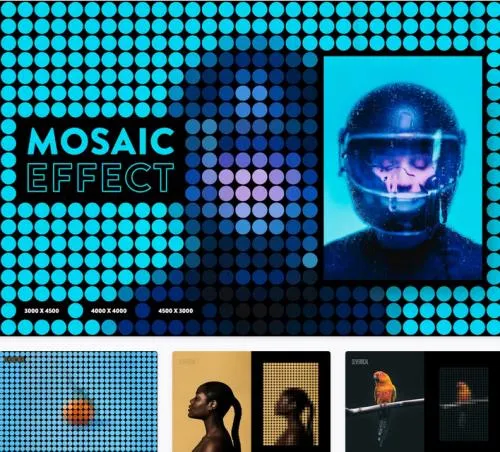 Mosaic Photoshop Effect - 217700291 - BN3UFU9