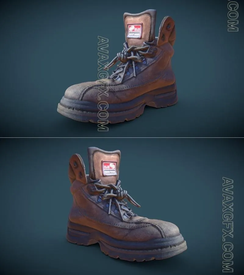 Brown Boot - STL 3D Model
