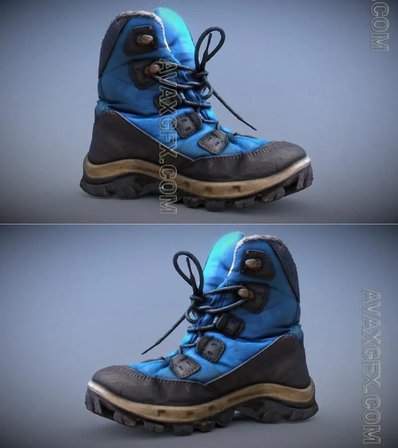 Blue Boot - STL 3D Model