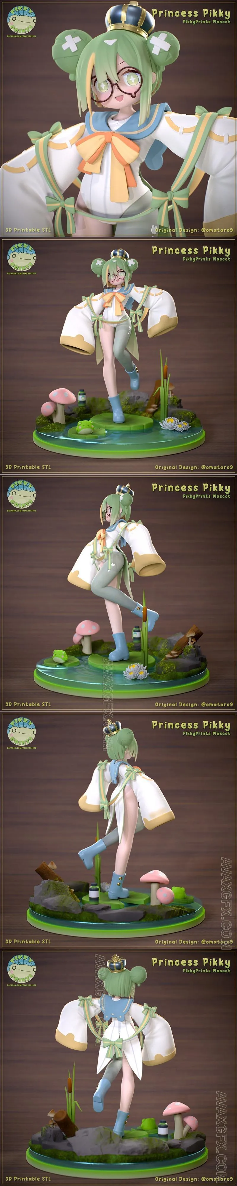 Pikky Prints - Pikky Princess - STL 3D Model