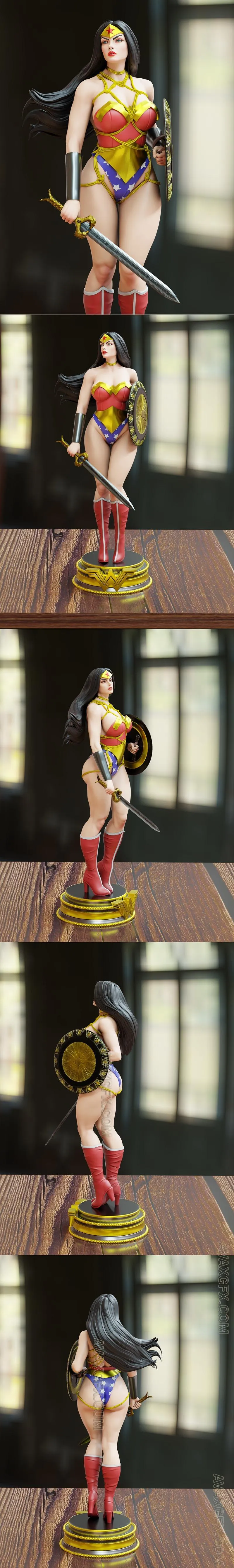 BrunoArt3D - Wonder Woman - STL 3D Model