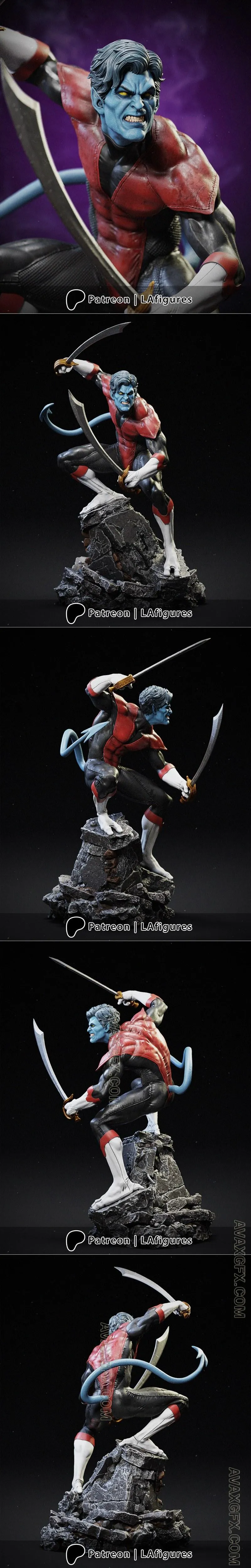L.A. Figures - Nightcrawler - X-Men - STL 3D Model