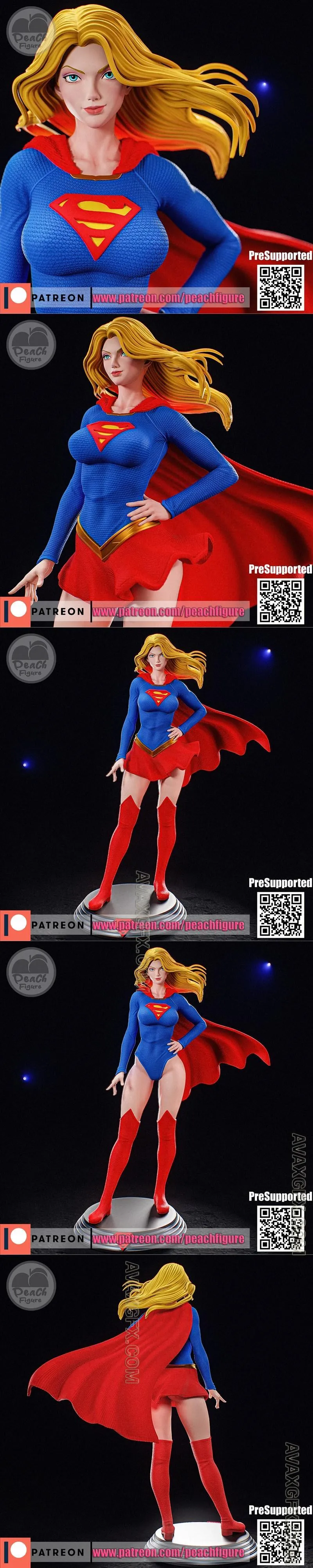 Peach Figure - Supergirl - STL 3D Model