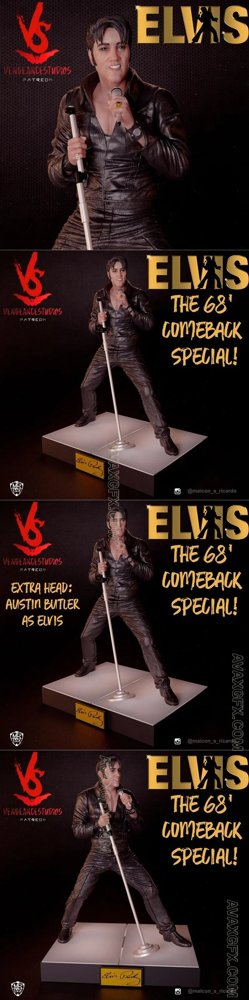 Vengeancestudios - Elvis 68 Special - STL 3D Model