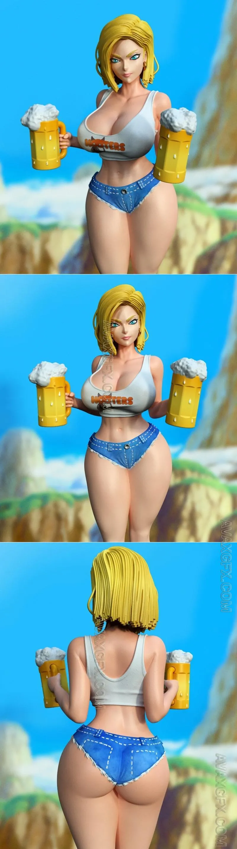 Exclusive - Android 18 - STL 3D Model