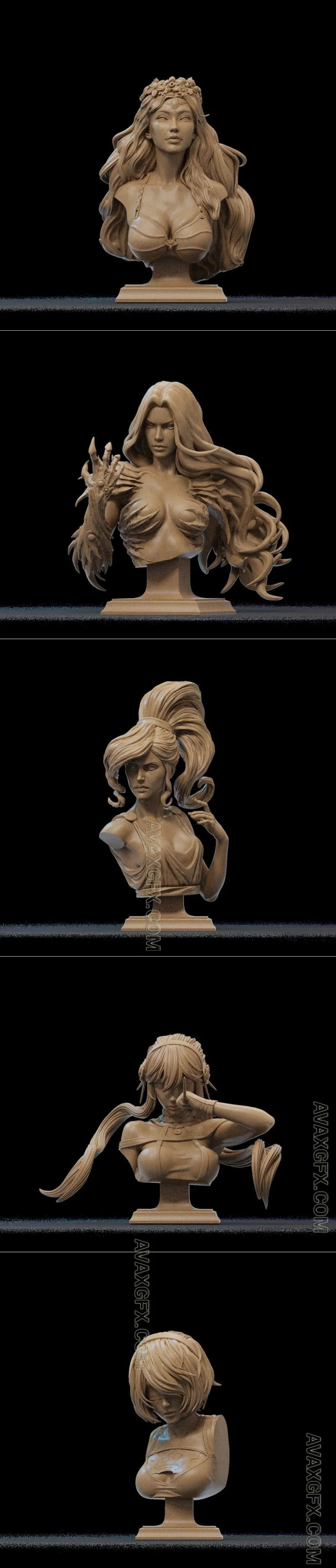 Ca 3d Studios - Bust June 2024 - STL 3D Model