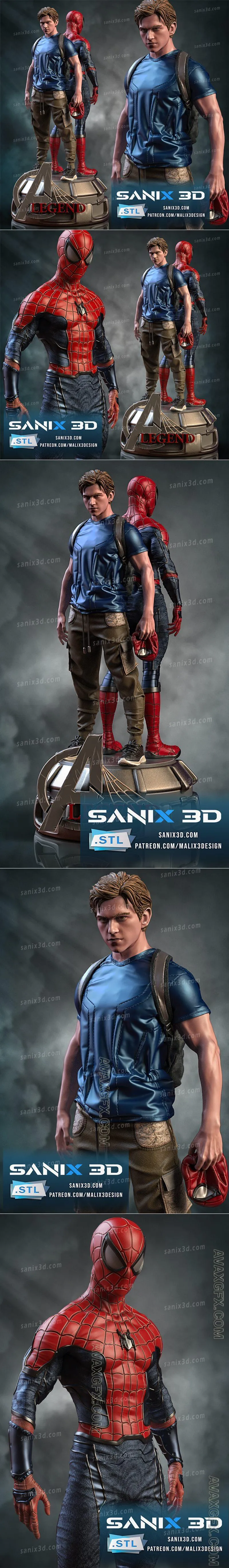 Sanix - LEGEND - Spider-Boy - A Double Life - STL 3D Model