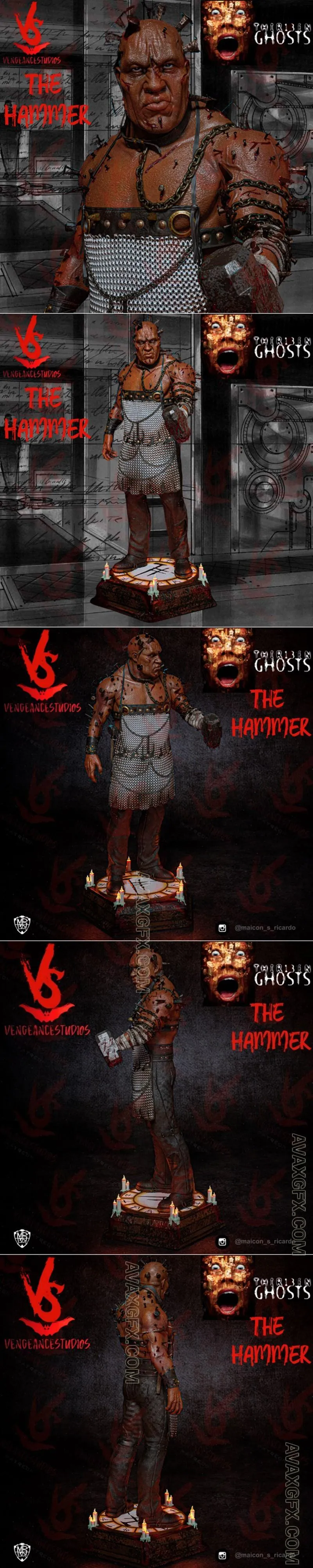 Vengeancestudios - The Hammer 13 Ghost - STL 3D Model