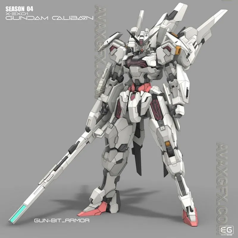 Gundam Calibarn - STL 3D Model