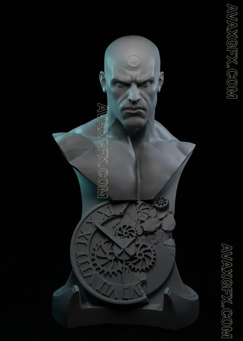 Doctor Manhattan Bust - STL 3D Model