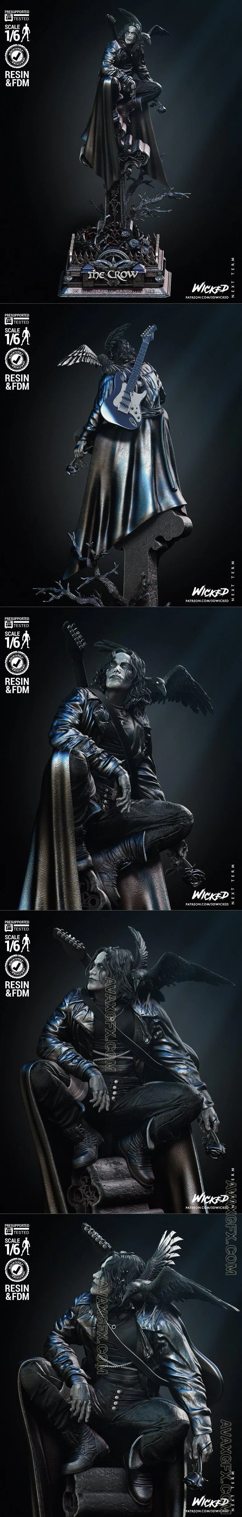 WICKED - The Crow Sculpture - STL 3D Model