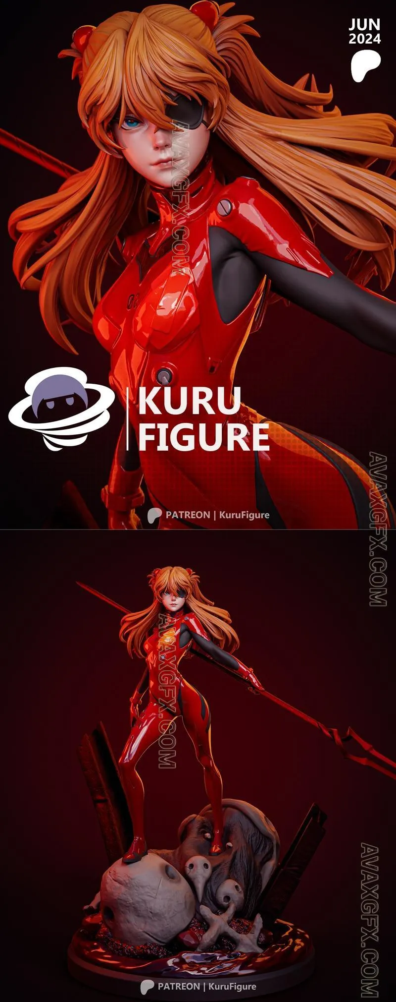Kuru Figure - Asuka - STL 3D Model
