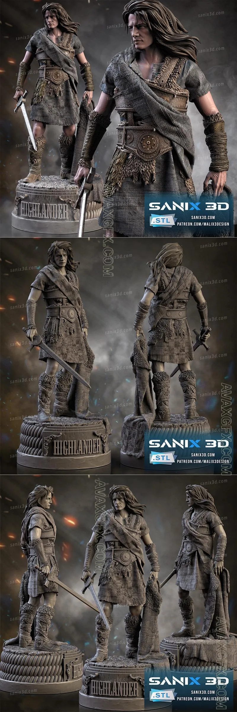 Sanix - Highlander - STL 3D Model
