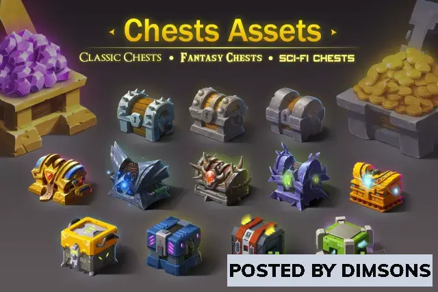 Unity 2D 2D Chests Assets - Mega Pack v2.0