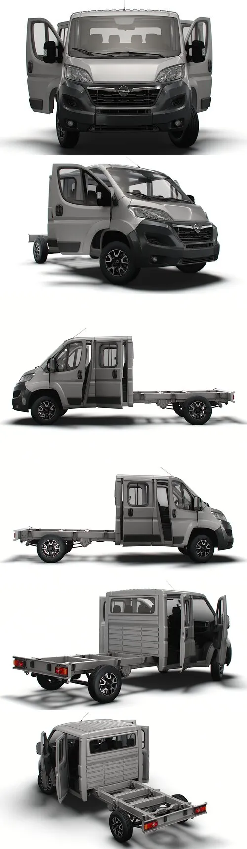 Opel Movano Chassis HQInterior CrCab 3800WB 2023 Model