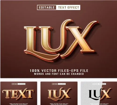 Lux Editable Text Effect - ZE35D9H