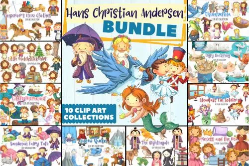 Classic Fairy Tale Clip Art Bundle - 20 Premium Graphics