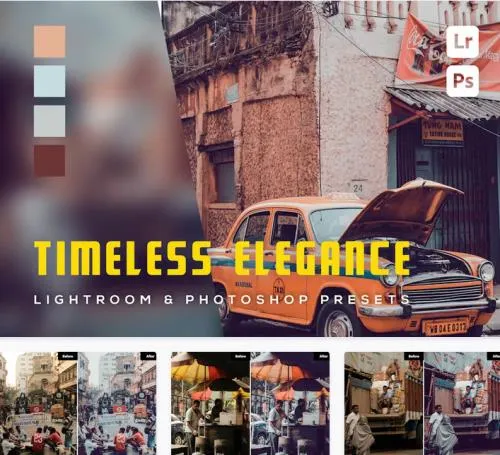 6 Timeless Elegance Lightroom and Photoshop Preset - HE8TD49