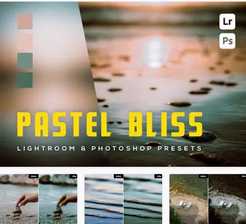 6 Pastel Bliss Lightroom and Photoshop Presets - KMSLWZP