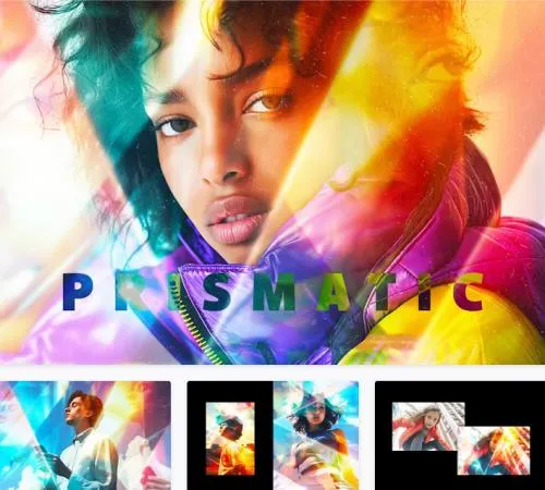Prismatic Fragments Photo Effect - 272595066