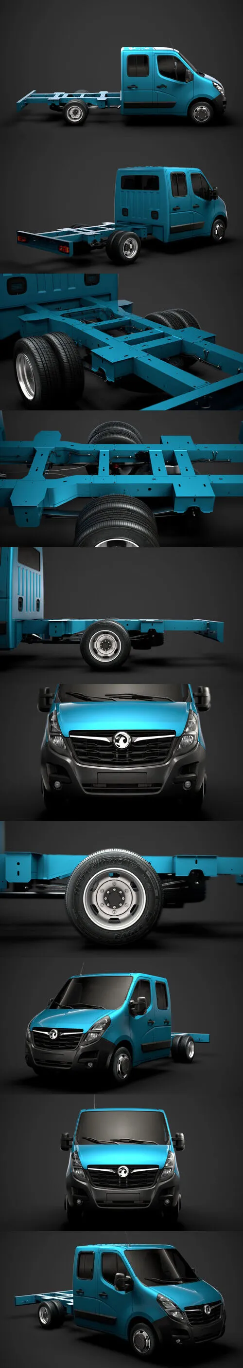 Vauxhall Movano CrewCab DW E20 Chassis 2020 3D Model