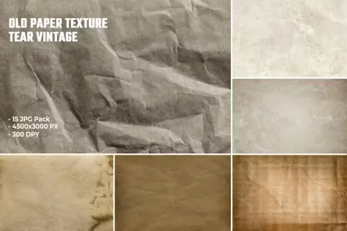 Old Paper Texture Tear Vintage Background - D2VHSGP