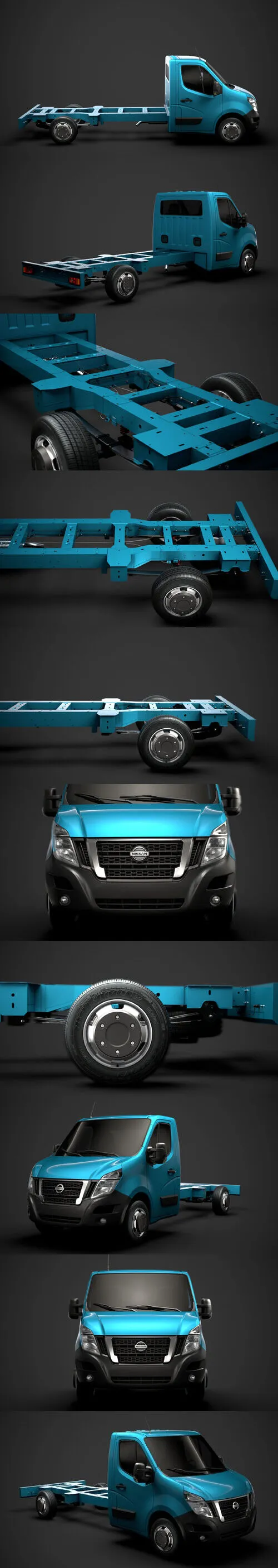 Nissan NV400 SingleCab SW E30 Chassis 2014 3D Model