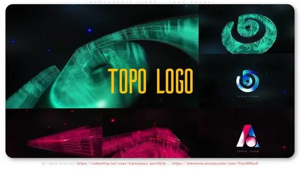 Topographic Lines - Logo Reveal 52516645 Videohive