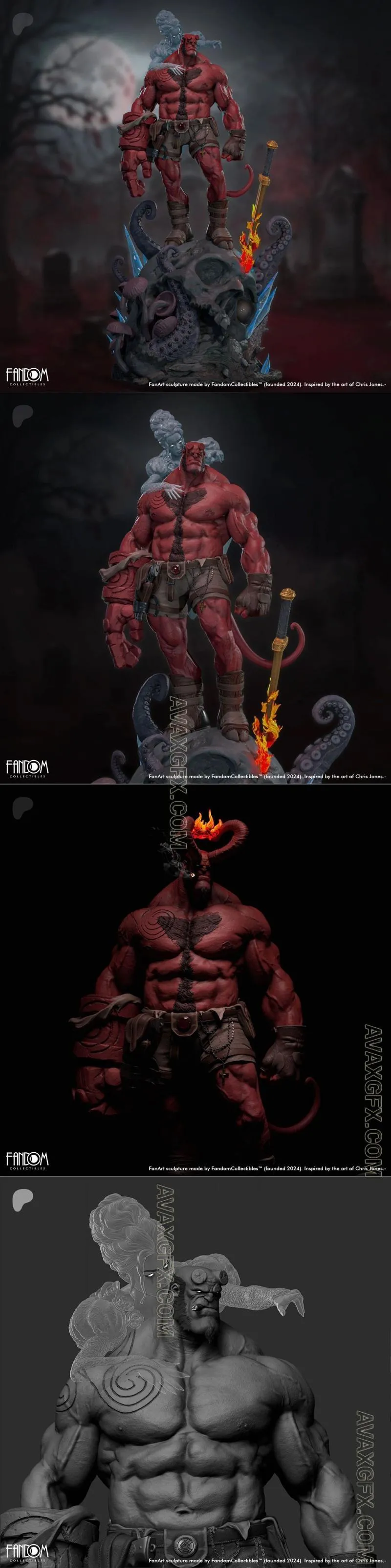 Hellboy Delivery - STL 3D Model