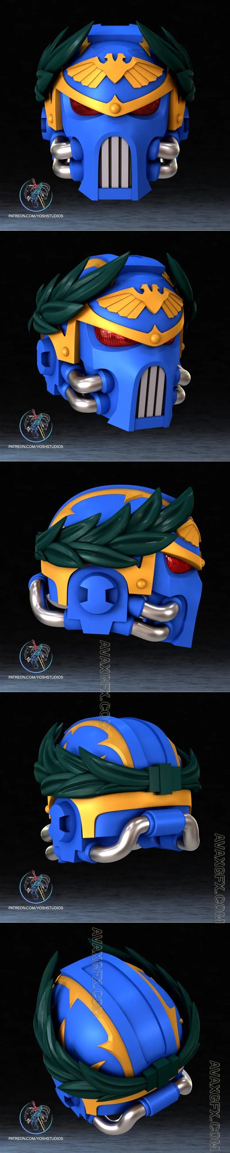 40K Roboute Guiliman Helmet - STL 3D Model