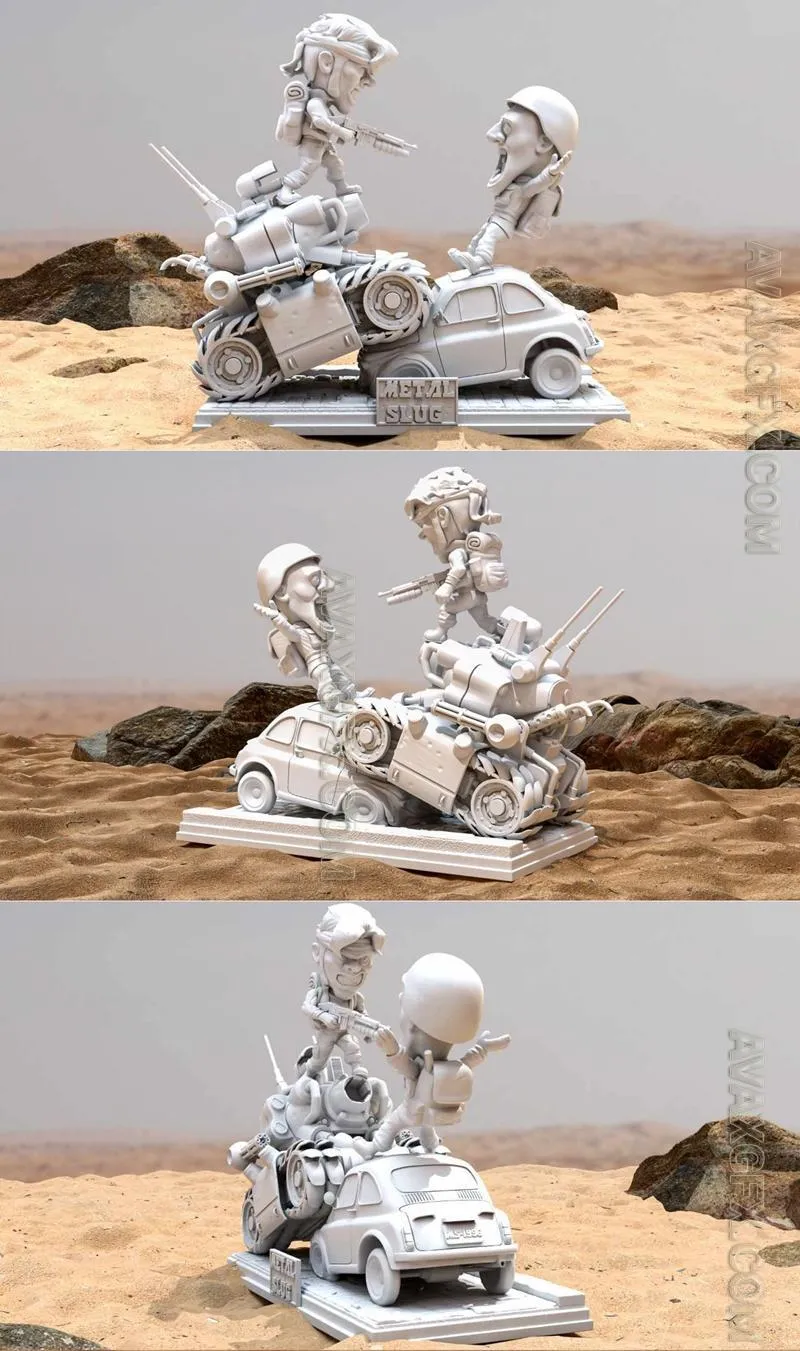 Metal slug Diorama - STL 3D Model