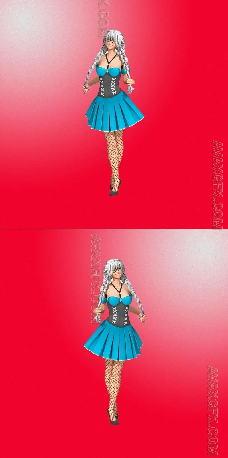 Vampire Girl - STL 3D Model
