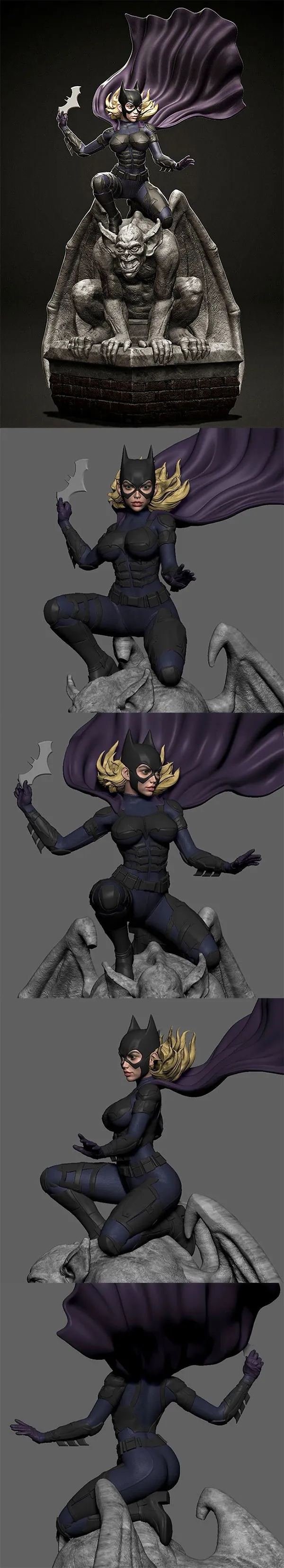 Batgirl Statue of The Devil – 3D Print