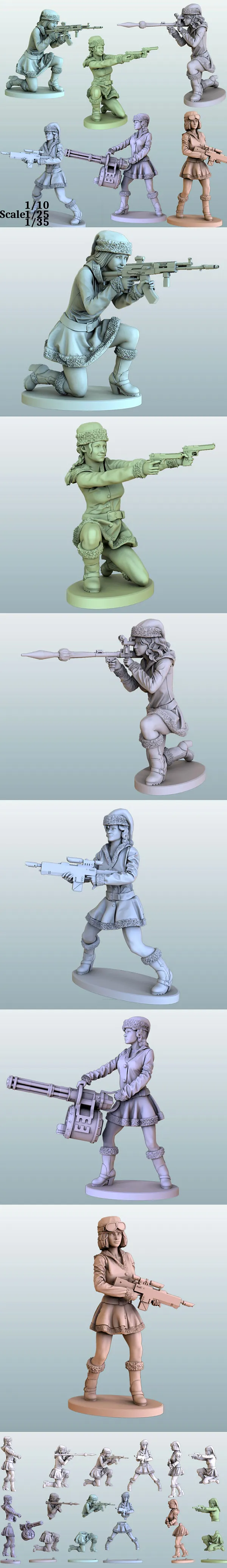 Christmas Dangerous Girls – 3D Print