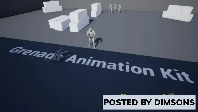 Unreal Engine Animations Grenade Animation Kit v4.26+