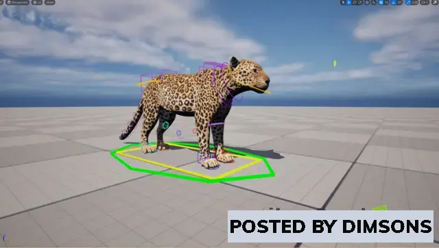 Unreal Engine Characters Indian Leopard Control Rig v5.3