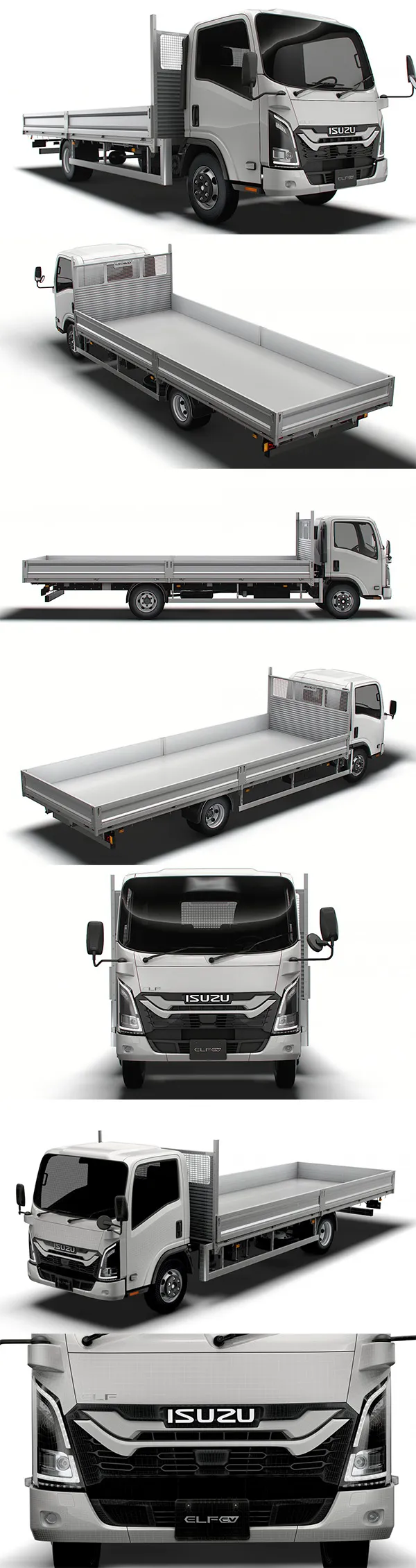 Isuzu Elf Rigid body truck 2024 3D Model