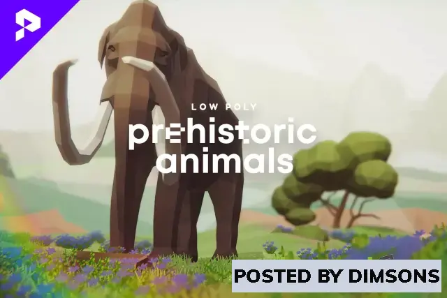 Unity 3D-Models Low Poly Animated Prehistoric Animals v1.3