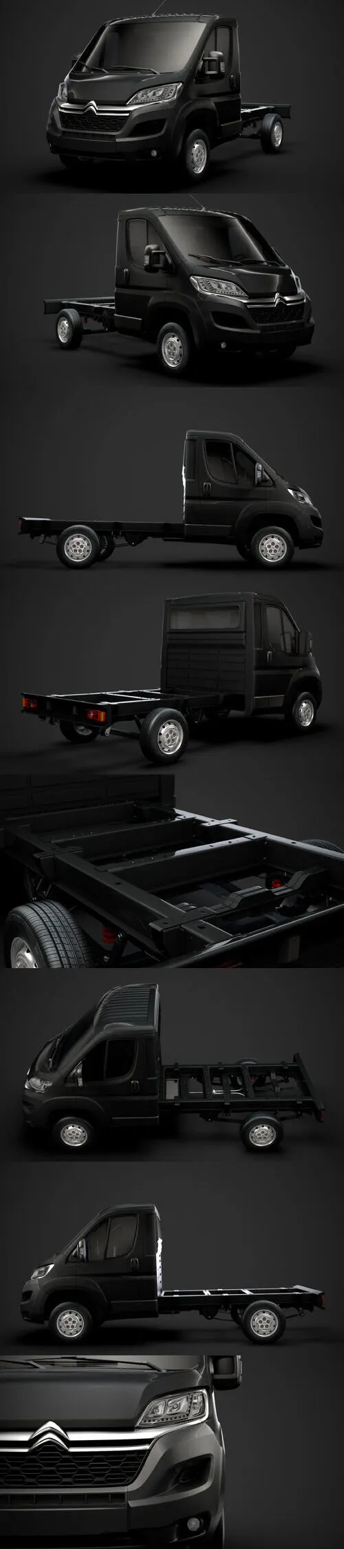 Citroen Jumper Relay Chassis Truck Single Cab 3000WB 2020 3D Model