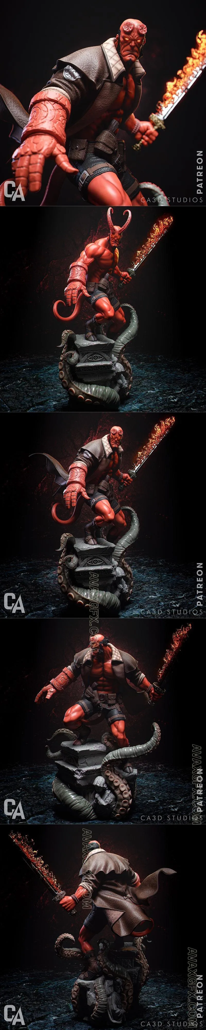 Ca 3d Studios - Hellboy - STL 3D Model