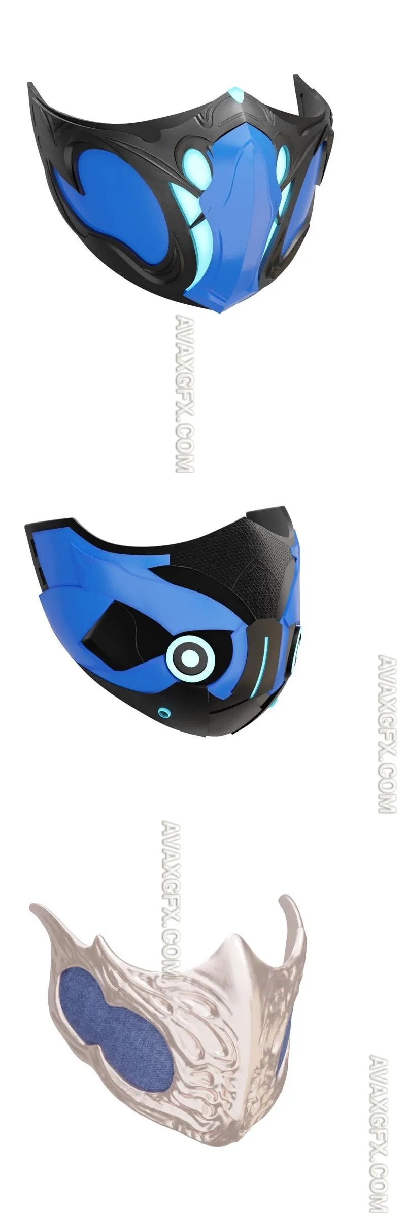 SubZero Mask MK1 - STL 3D Model