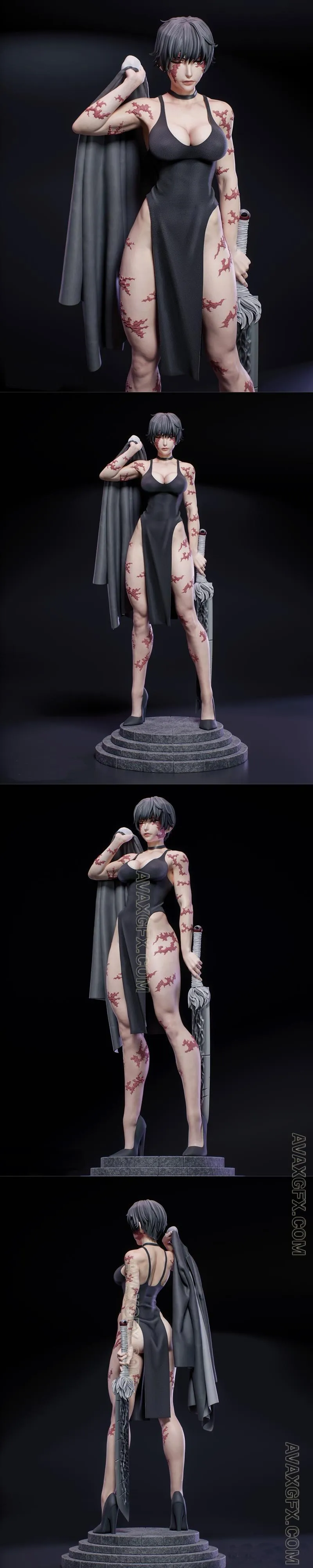 KuGo figures - Maki Zenin - STL 3D Model