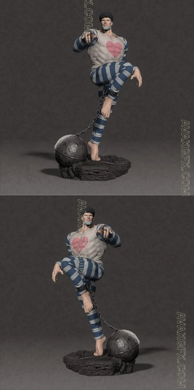 Puri Puri Prisoner - STL 3D Model