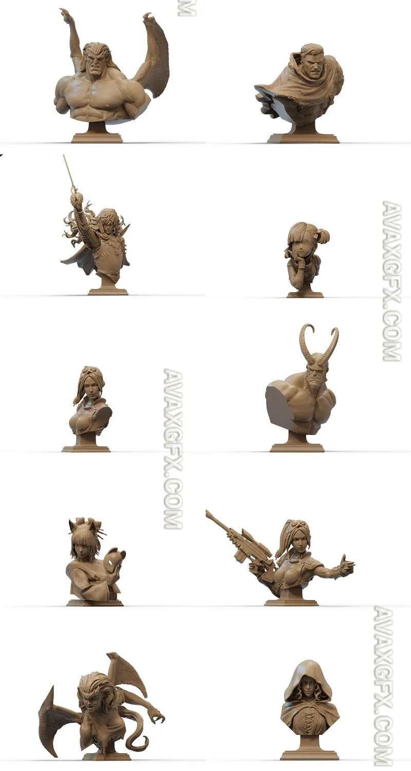 Ca 3d Studios – Bust july 2024 - STL 3D Model