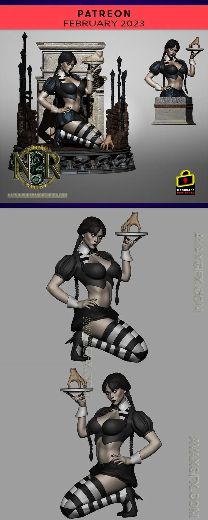 Nation Rodera - Ms. W. Adams - STL 3D Model