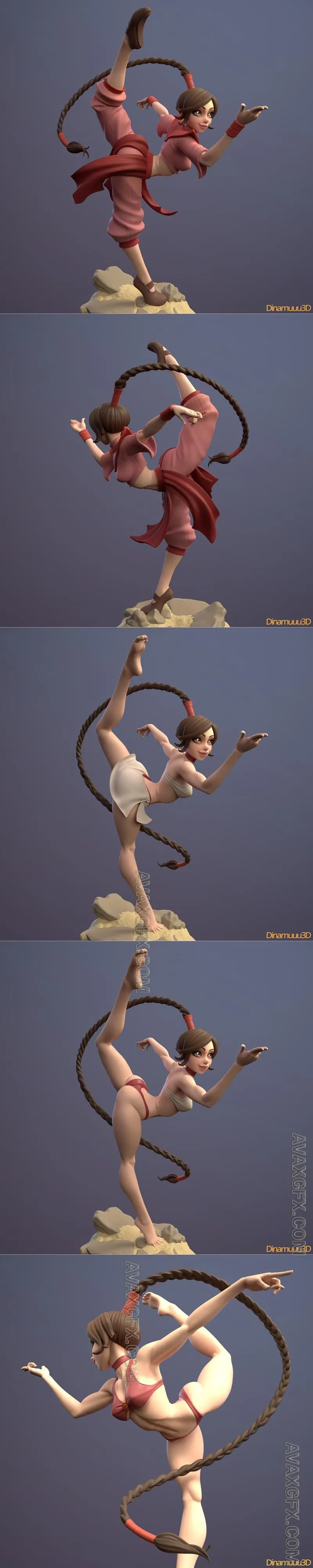 DiNamuuu3D - Ty Lee - STL 3D Model