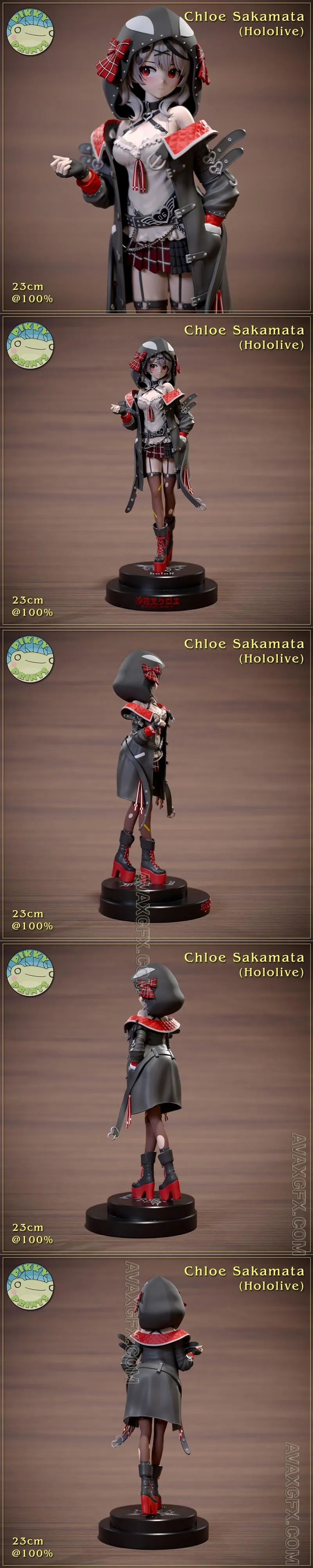 Pikky Prints - Chloe Sakamata - STL 3D Model