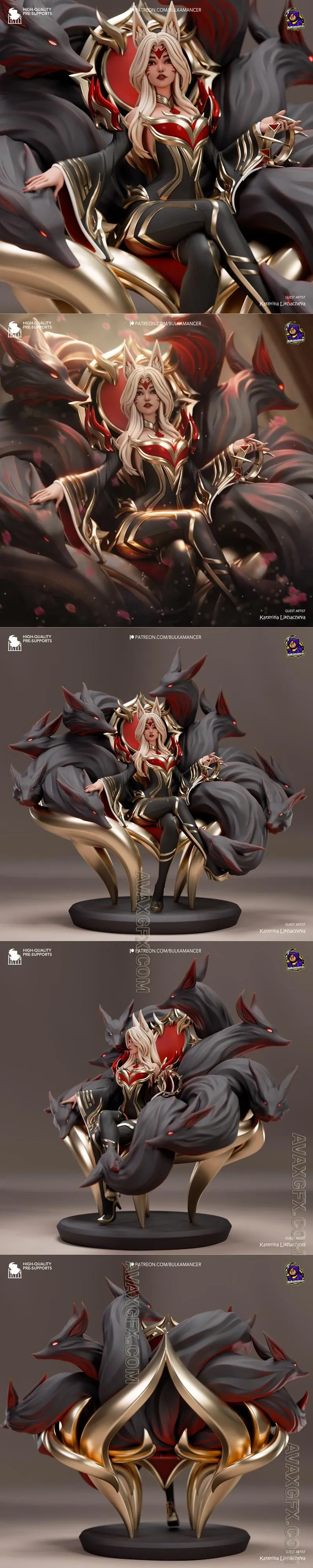 Bulkamancer Sculpts - Ahri - League of Legends - STL 3D Model