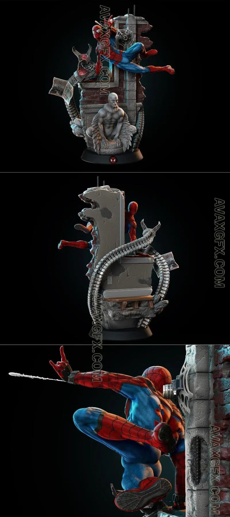 Spiderman Diorama from Marvel - STL 3D Model